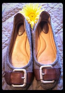 Fossil Maddox gray ballet flata